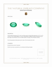 0.57 Ct. Emerald from Zambia Appraisal