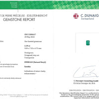 2.39 Ct. Emerald from Zambia Scan Report