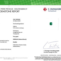2.63 Ct. Emerald from Zambia Scan Report