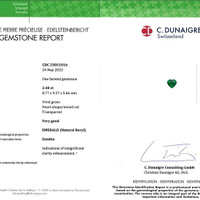 2.40 Ct. Emerald from Zambia Scan Report