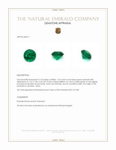 1.50 Ct. Emerald from Colombia - Muzo Appraisal