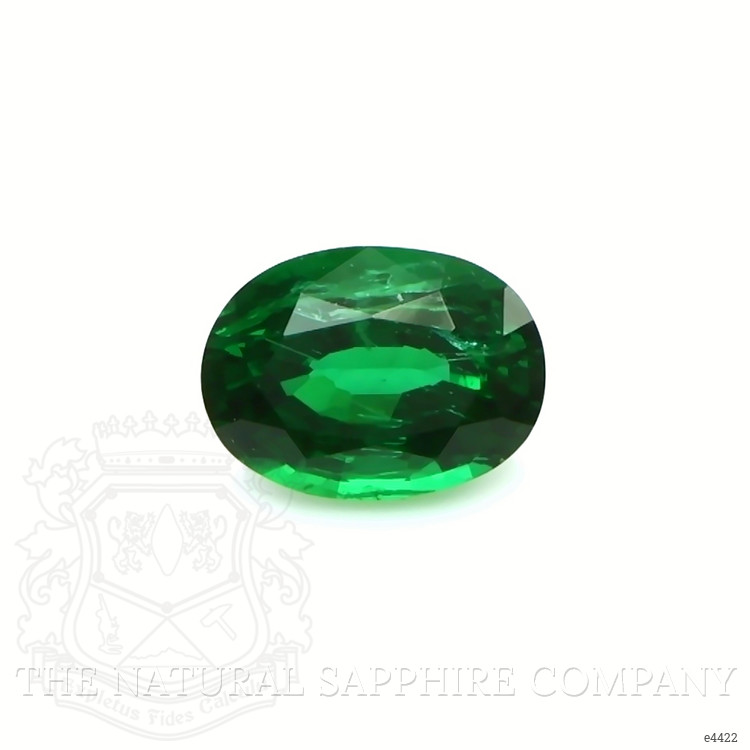 Antique Style Emerald Ring 1.31 Ct., 18K White Gold