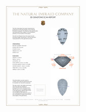 2.93 Ct. Emerald from Zambia 3 D Scan Report
