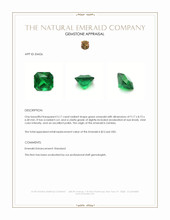 3.17 Ct. Emerald from Zambia Appraisal