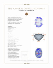 0.66 Ct. Emerald from Zambia 3 D Scan Report