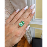 12.93 Ct. Emerald from Colombia Life Style