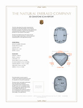 12.93 Ct. Emerald from Colombia 3 D Scan Report
