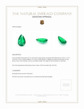 0.73 Ct. Emerald from Colombia Appraisal