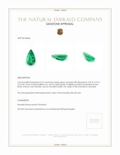 0.74 Ct. Emerald from Colombia Appraisal