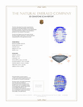 0.48 Ct. Emerald from Zambia 3 D Scan Report