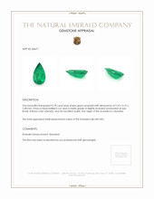 0.78 Ct. Emerald from Colombia Appraisal