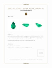 0.85 Ct. Emerald from Colombia Appraisal