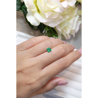 0.62 Ct. Emerald from Colombia Life Style