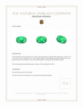 0.26 Ct. Cabochon Emerald from Brazil Appraisal