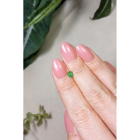0.26 Ct. Cabochon Emerald from Brazil Life Style