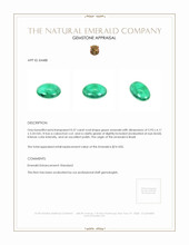 0.37 Ct. Cabochon Emerald from Brazil Appraisal