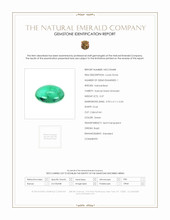 0.37 Ct. Cabochon Emerald from Brazil Scan Report