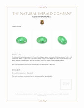 0.41 Ct. Cabochon Emerald from Brazil Appraisal