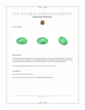 0.41 Ct. Cabochon Emerald from Brazil Appraisal