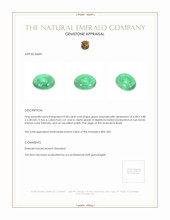 0.48 Ct. Cabochon Emerald from Brazil Appraisal