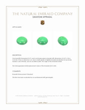 0.57 Ct. Cabochon Emerald from Brazil Appraisal