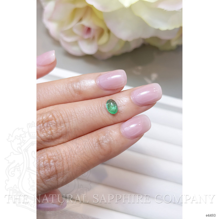 0.66 Ct. Cabochon Emerald from Brazil