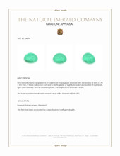 0.73 Ct. Cabochon Emerald from Brazil Appraisal