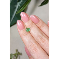 0.78 Ct. Cabochon Emerald from Brazil Life Style