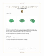 0.85 Ct. Cabochon Emerald from Brazil Appraisal