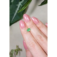 0.85 Ct. Cabochon Emerald from Brazil Life Style