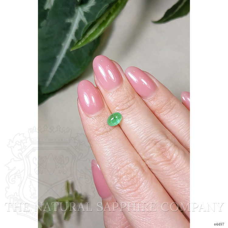 0.85 Ct. Cabochon Emerald from Brazil