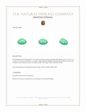 1.01 Ct. Cabochon Emerald from Brazil Appraisal