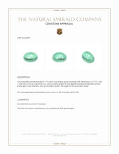 1.12 Ct. Cabochon Emerald from Brazil Appraisal