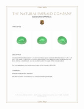 1.13 Ct. Cabochon Emerald from Brazil Appraisal