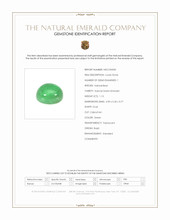 1.13 Ct. Cabochon Emerald from Brazil Scan Report