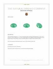 1.19 Ct. Cabochon Emerald from Brazil Appraisal