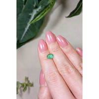 1.19 Ct. Cabochon Emerald from Brazil Life Style