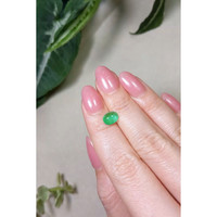 1.23 Ct. Cabochon Emerald from Brazil Life Style