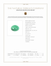 1.28 Ct. Cabochon Emerald from Brazil Scan Report
