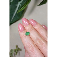 1.28 Ct. Cabochon Emerald from Brazil Life Style