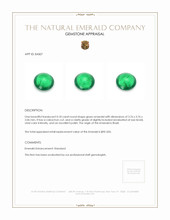 0.18 Ct. Cabochon Emerald from Brazil Appraisal