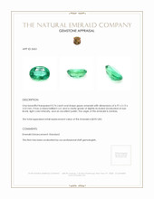 0.74 Ct. Emerald from Zambia Appraisal