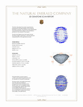 0.74 Ct. Emerald from Zambia 3 D Scan Report