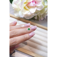 0.32 Ct. Cabochon Emerald from Brazil Life Style
