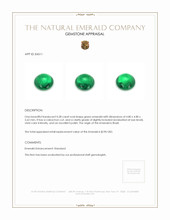 0.38 Ct. Cabochon Emerald from Brazil Appraisal