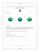 0.38 Ct. Cabochon Emerald from Brazil Appraisal