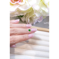 0.38 Ct. Cabochon Emerald from Brazil Life Style