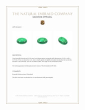 0.38 Ct. Cabochon Emerald from Brazil Appraisal