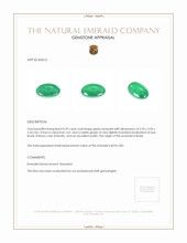 0.39 Ct. Cabochon Emerald from Brazil Appraisal