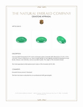 0.39 Ct. Cabochon Emerald from Brazil Appraisal